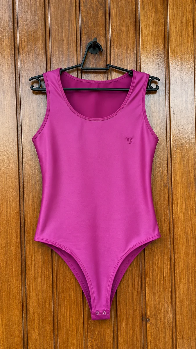 Body Cirê Texas Farm- S/Manga- Rosa Fucsia