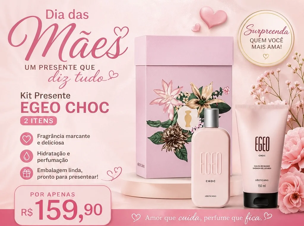 Kit Presente Eggeo Choc O Boticário