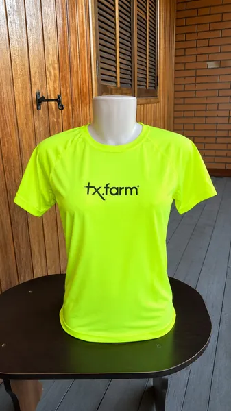 Camisa Térmica Feminina UV50+ M.curta- Amarelo Neon