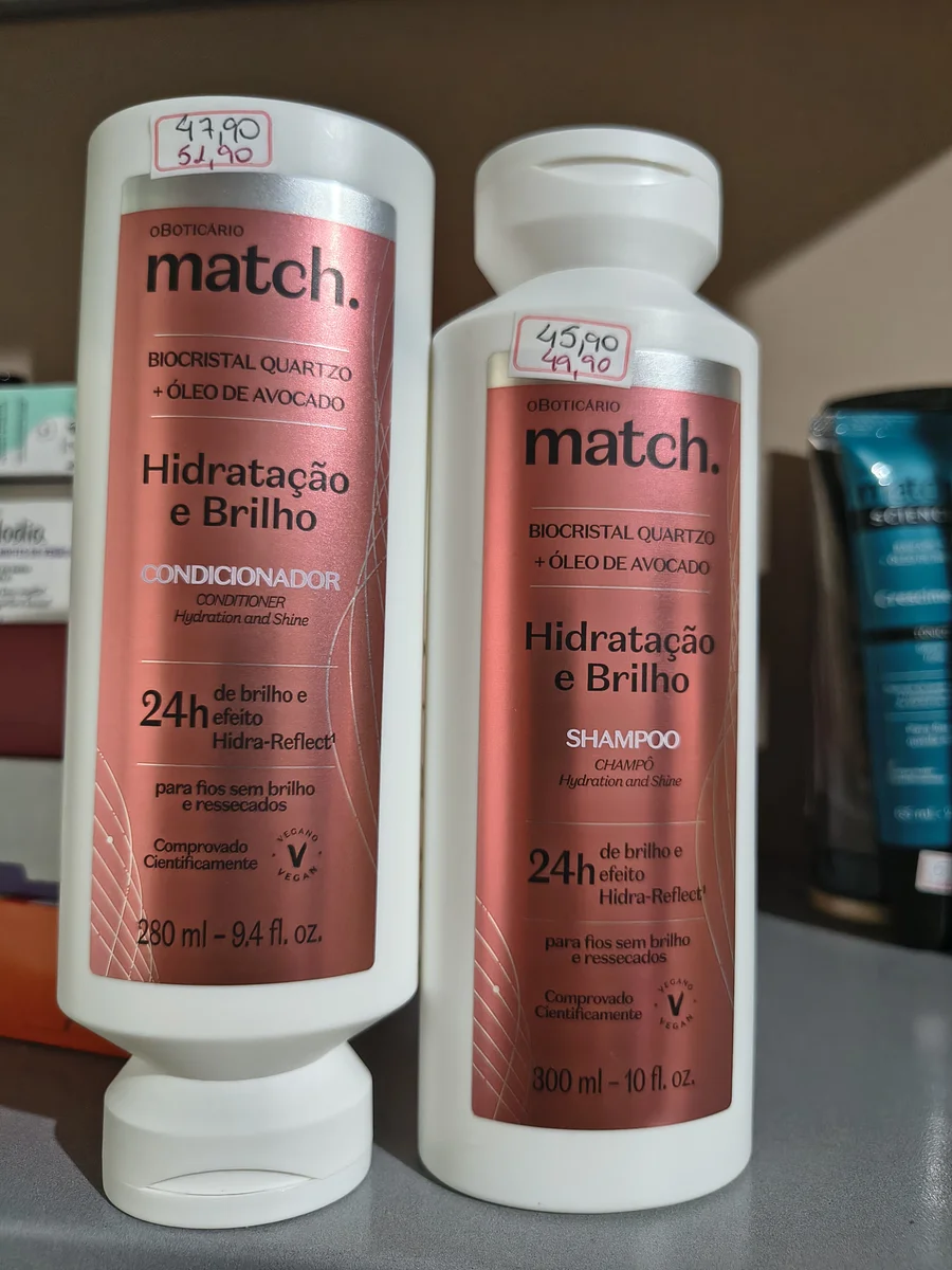 Kit match hidratação e brilho
