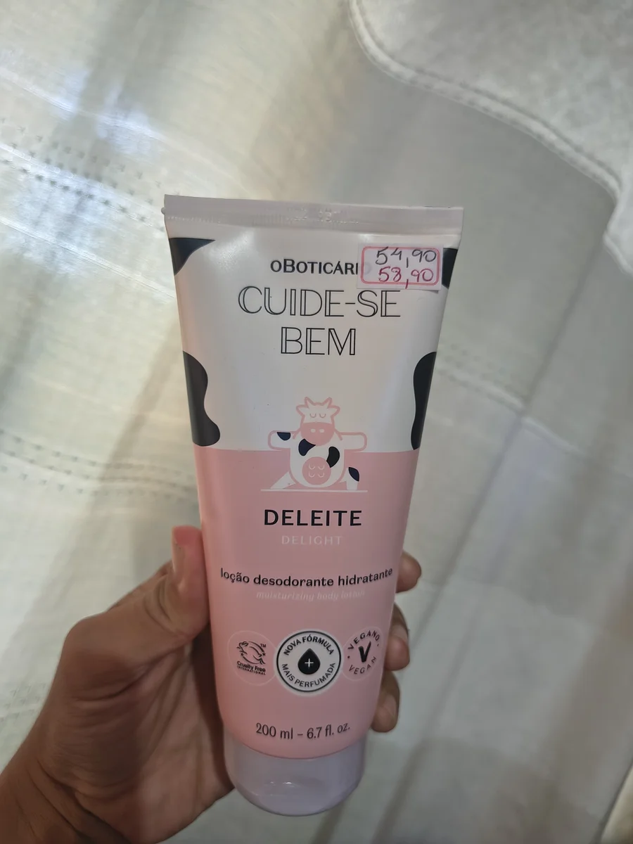 Loção desodorante corporal deleite