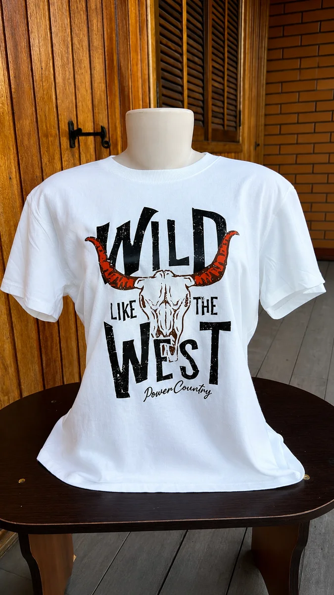 Camisa Feminina Power Country- Branca