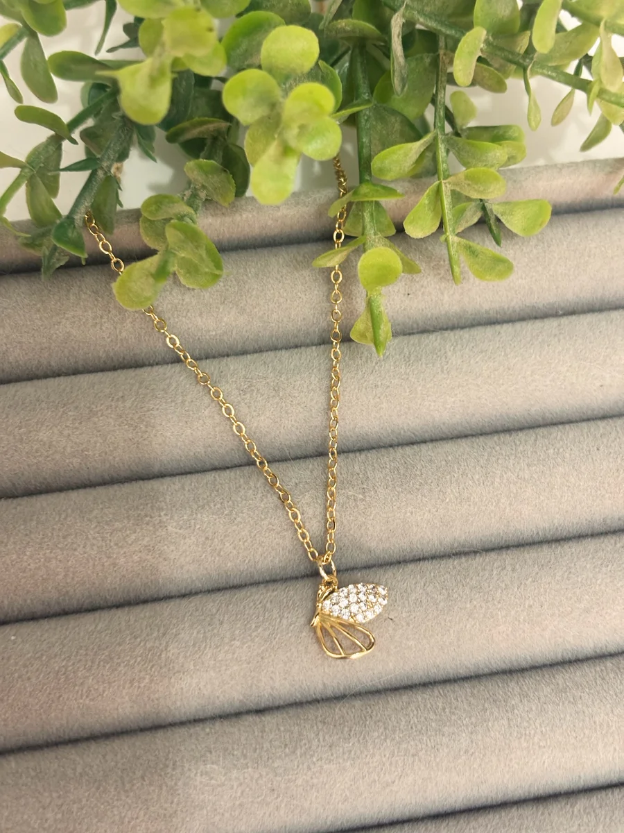 Corrente borboleta dourada