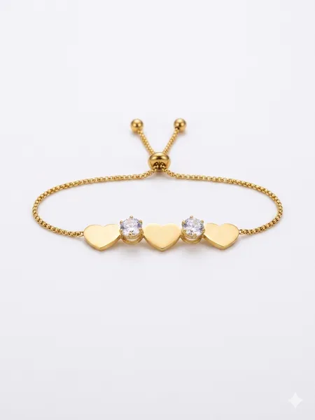 Pulseira corações