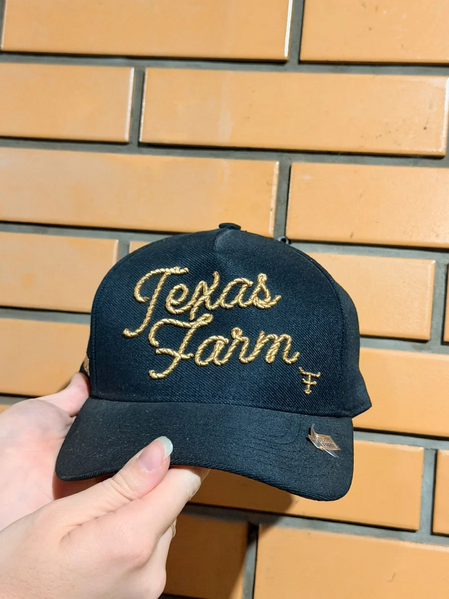Boné Texas Farm- Preto c/ dourado
