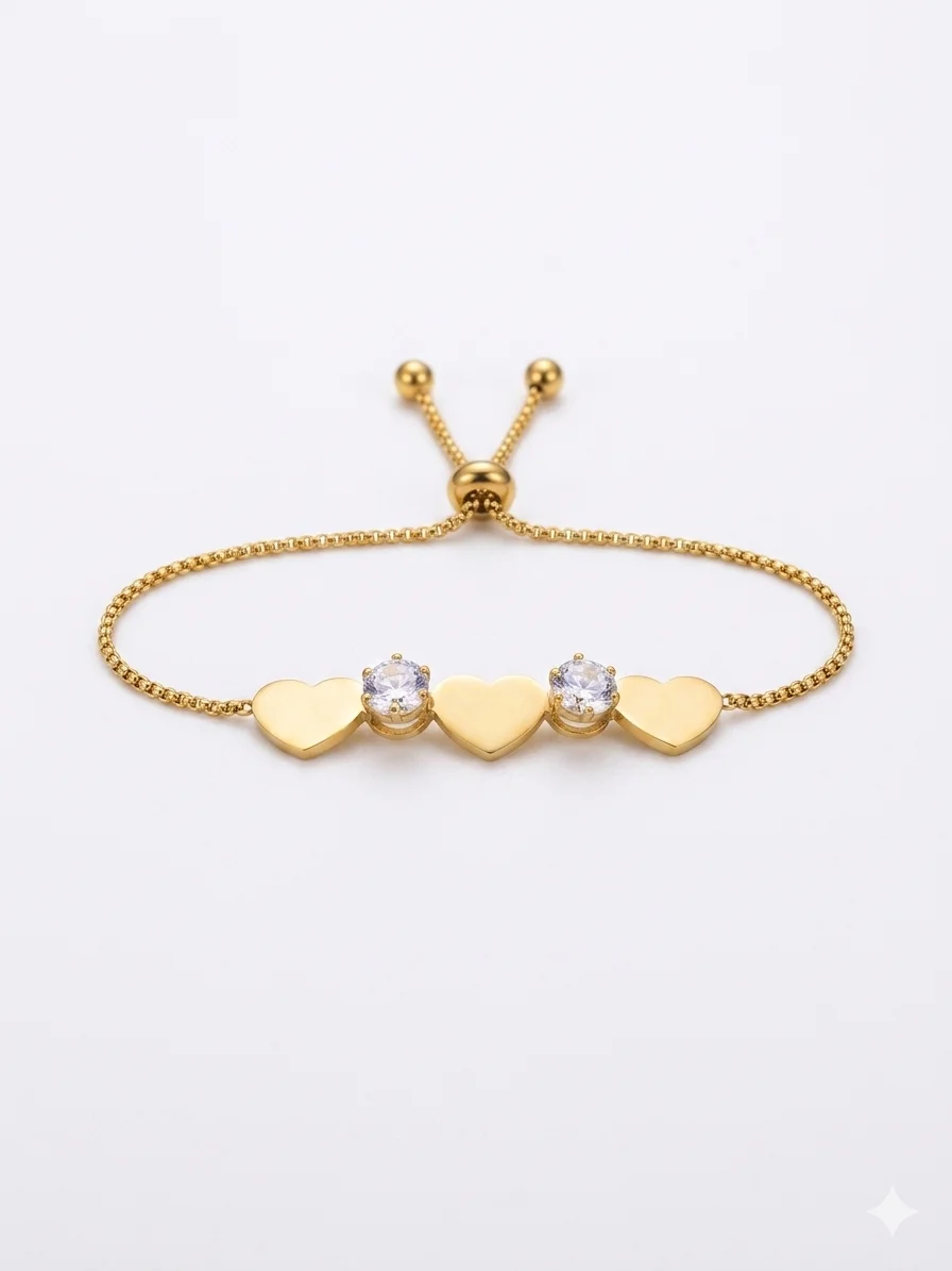Pulseira corações