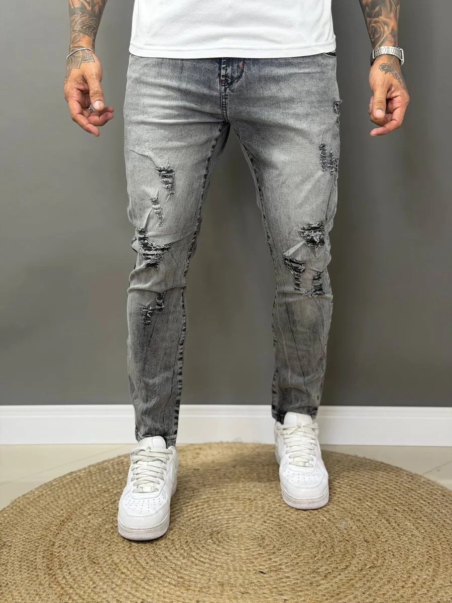 Calça Jogador cinza e vermelho 62