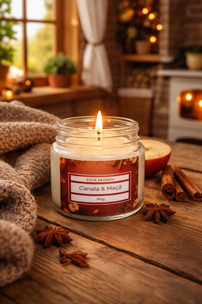 Vela Aromática canela & Maçã 140g