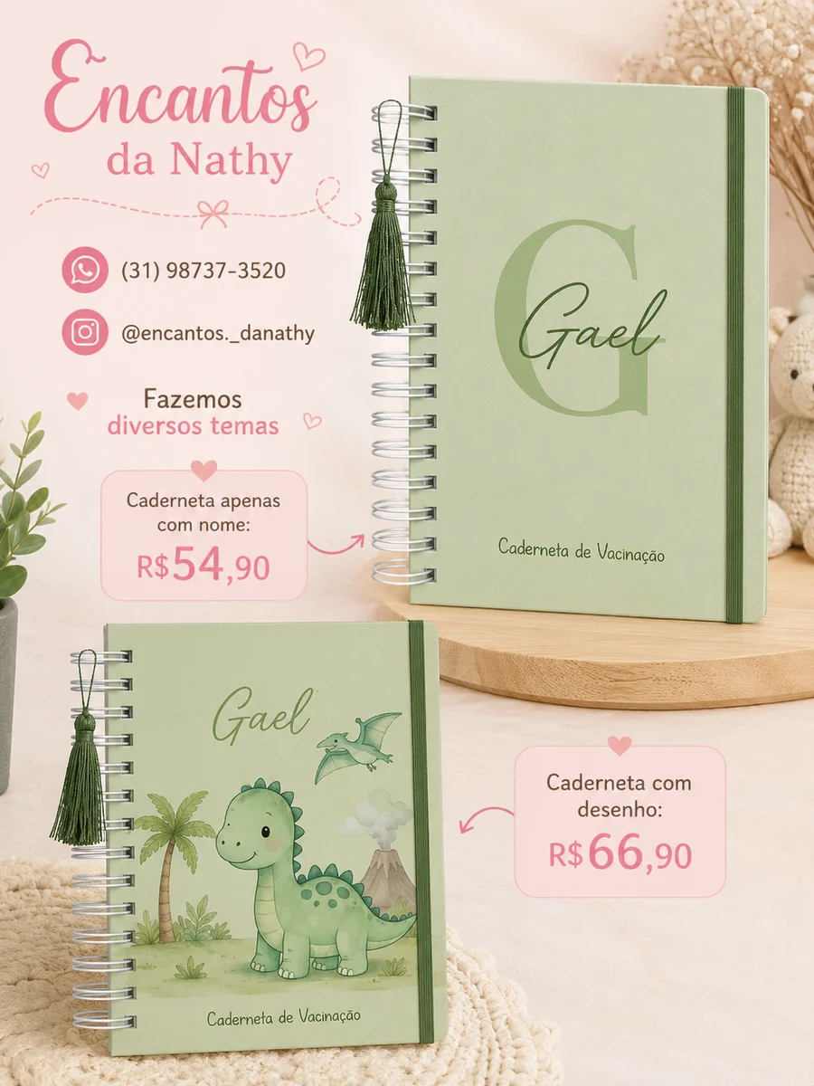 Caderneta personalizada