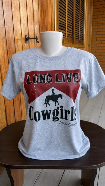 Camisa Feminina Power Country- Cinza