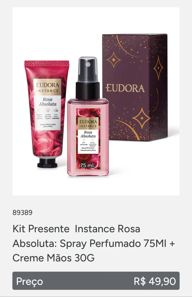 Kit presenteável Rosa absoluta 🌹