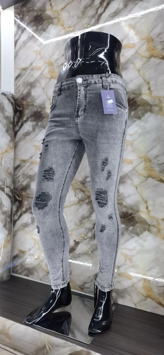 Calça Jogador cinza e preto 56