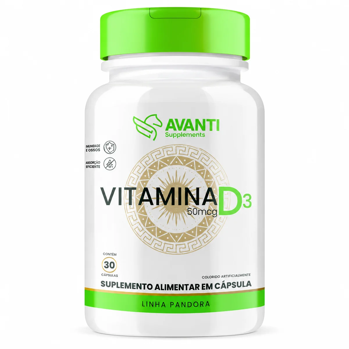 Vitamina D3 50mcg 30 Cápsulas - Avanti Supplements