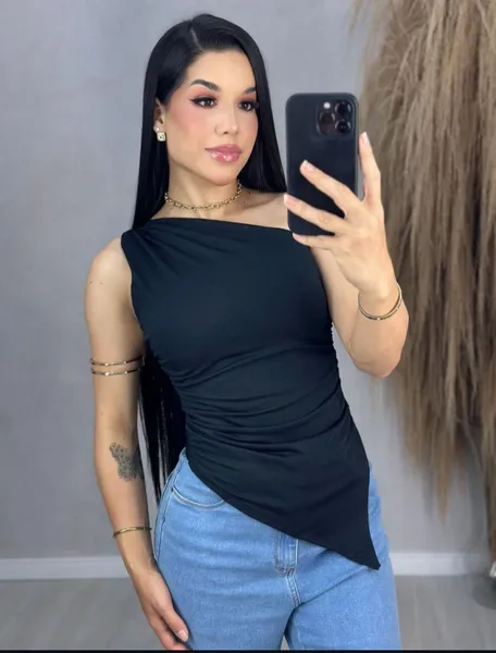 Blusa Mia manga nula