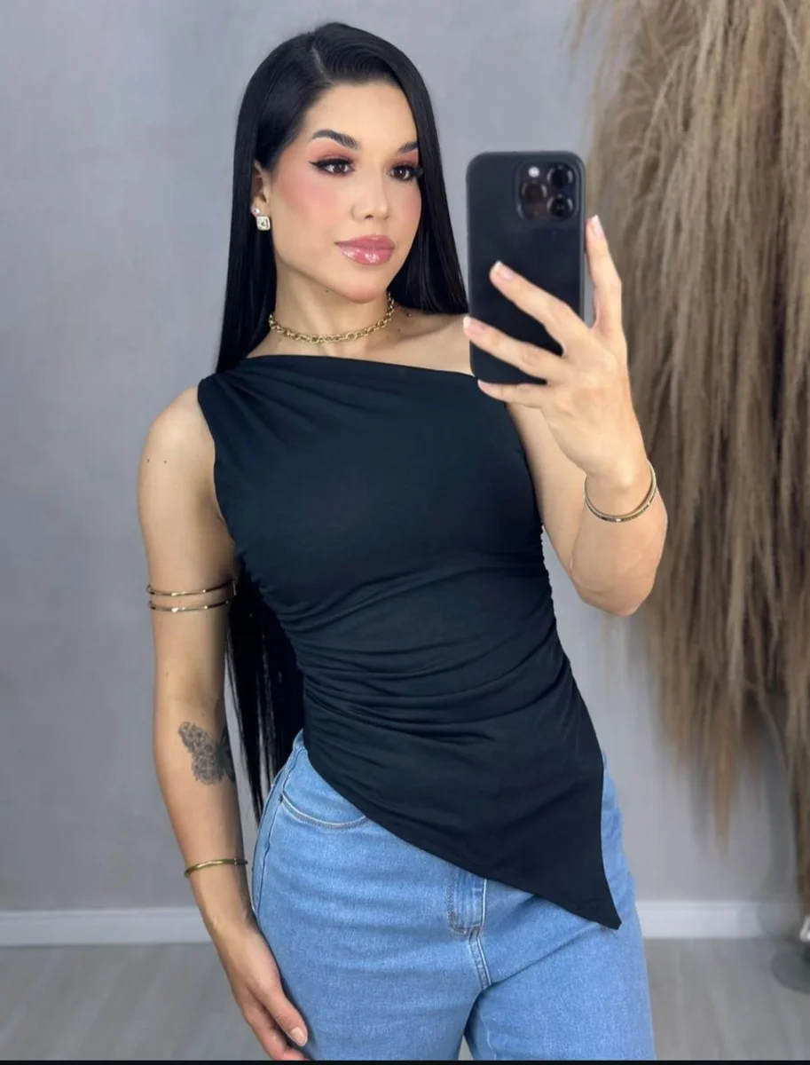 Blusa Mia manga nula
