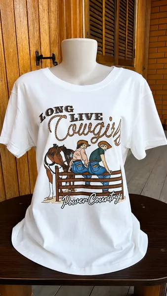 Camisa Feminina Power Country- Off White