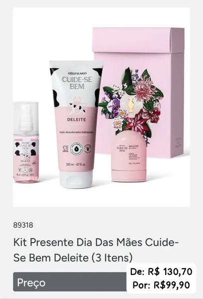 Kit presenteável deleite
