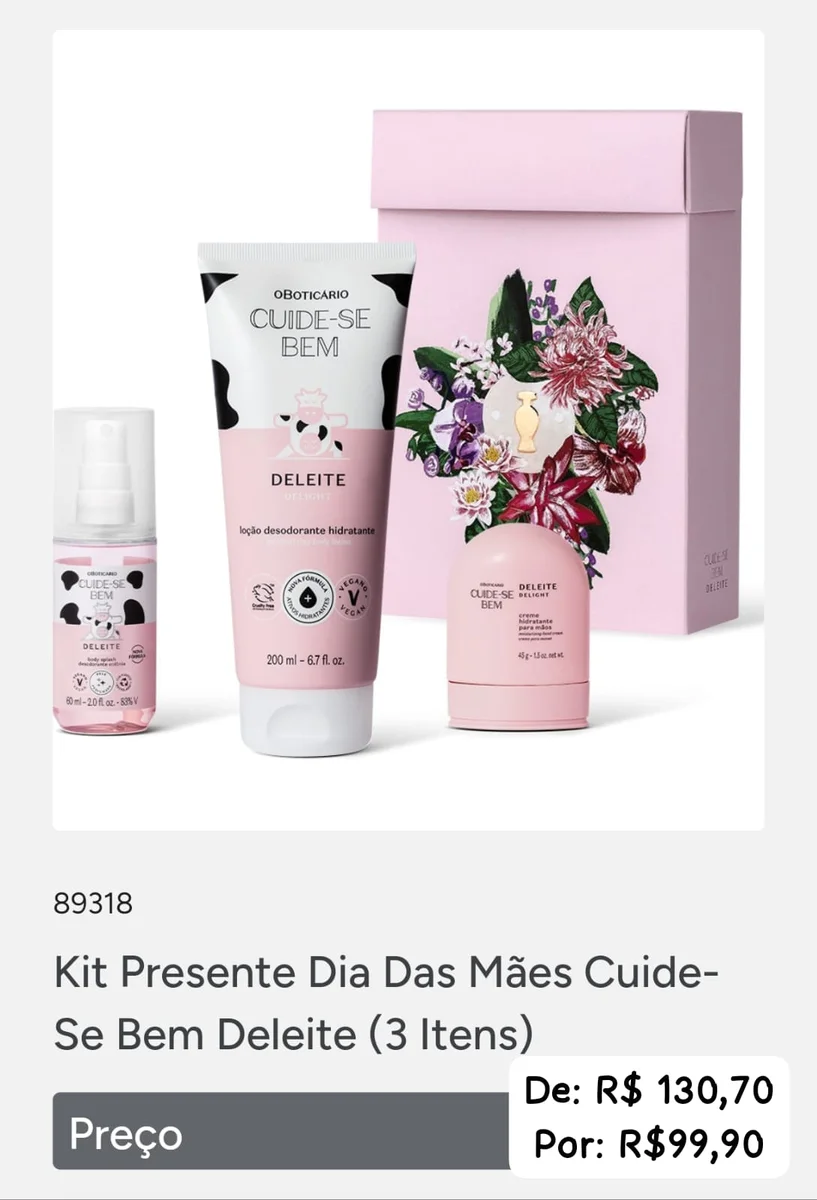 Kit presenteável deleite