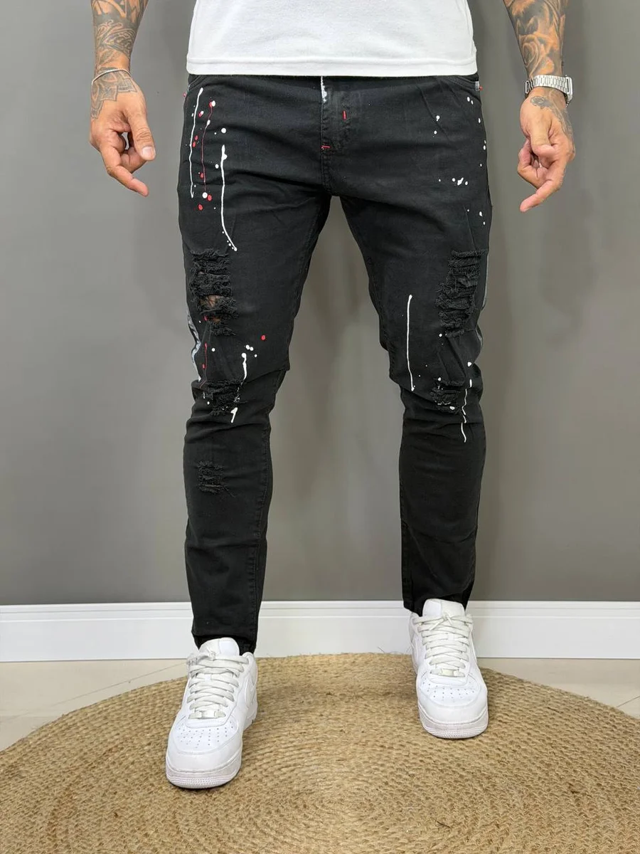 Calça Jogador com respingos