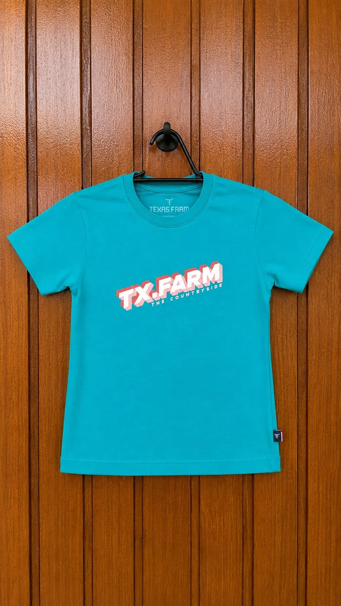 Camisa Infantil- Turquesa