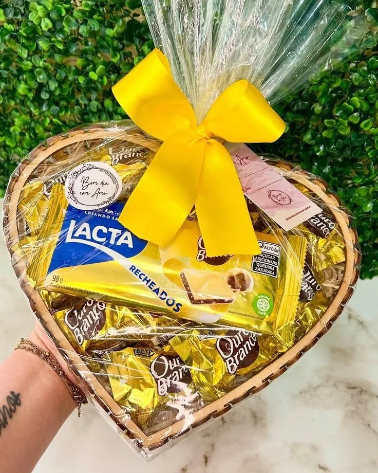 Cesta coração doce