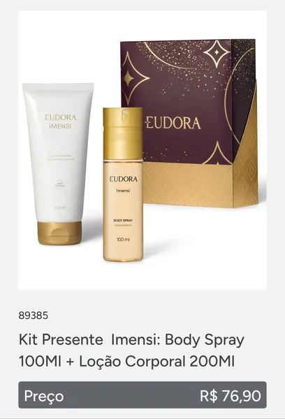 Kit presenteável Imensi