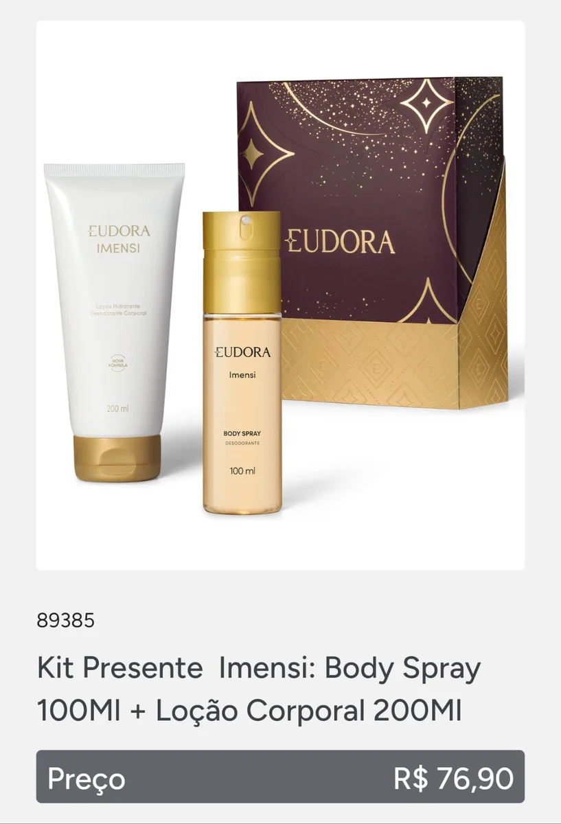 Kit presenteável Imensi