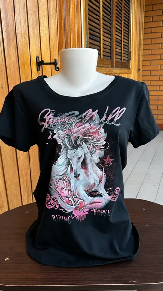 Camisa Feminina Power Country- Preta