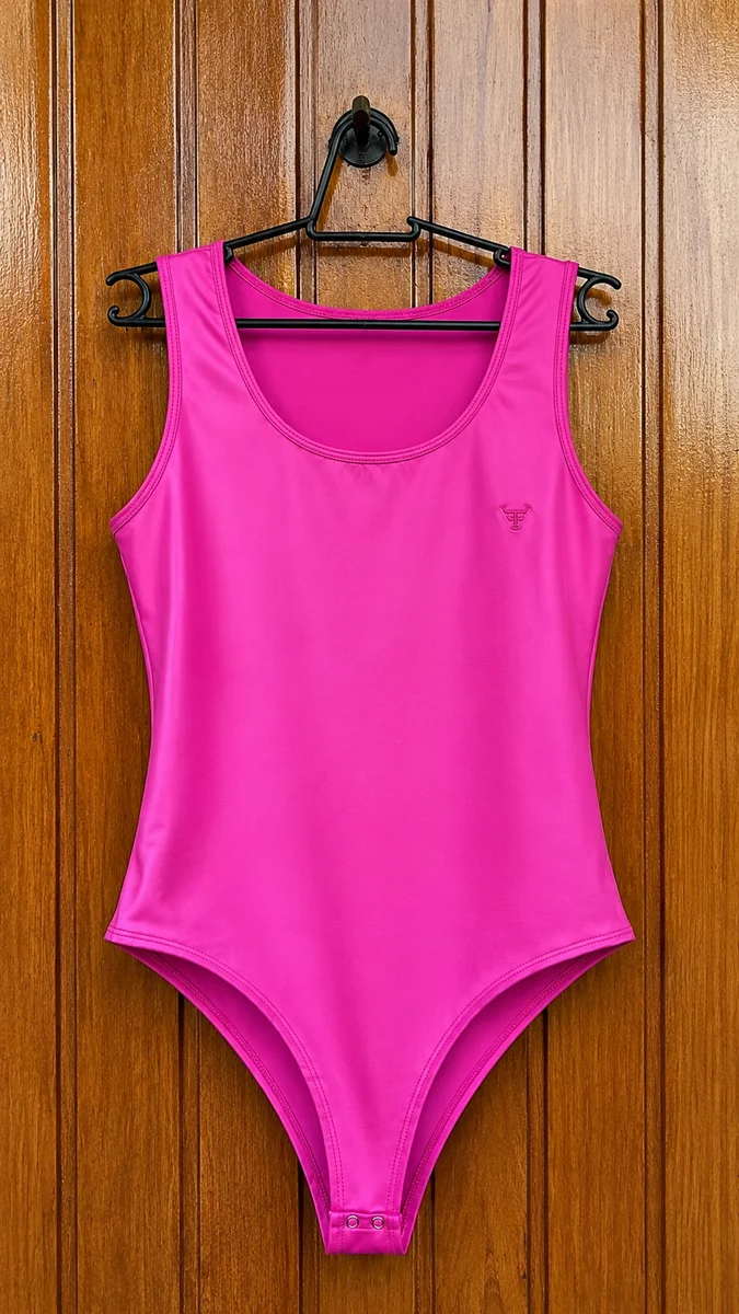Body Cirê Texas Farm- S/Manga- Rosa Pink