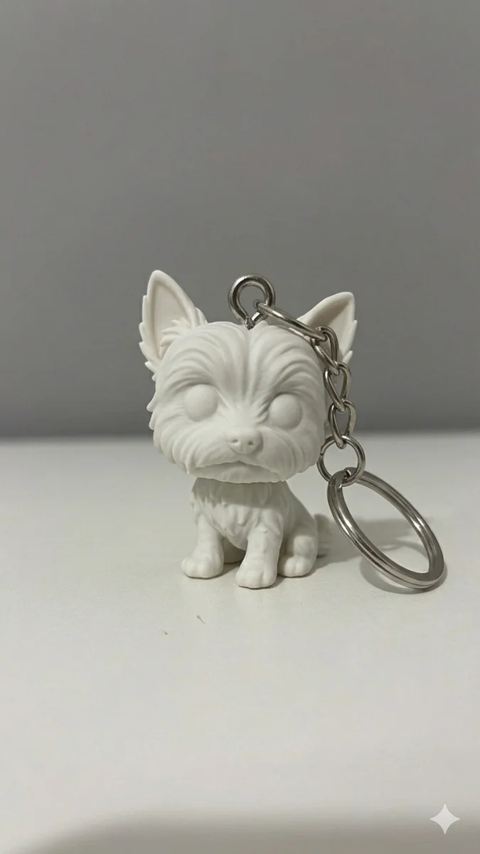 🐾 🤎 CHAVEIRO FUNKO POP PET PERSONALIZADO (Cor sólida)– MINI (5CM)