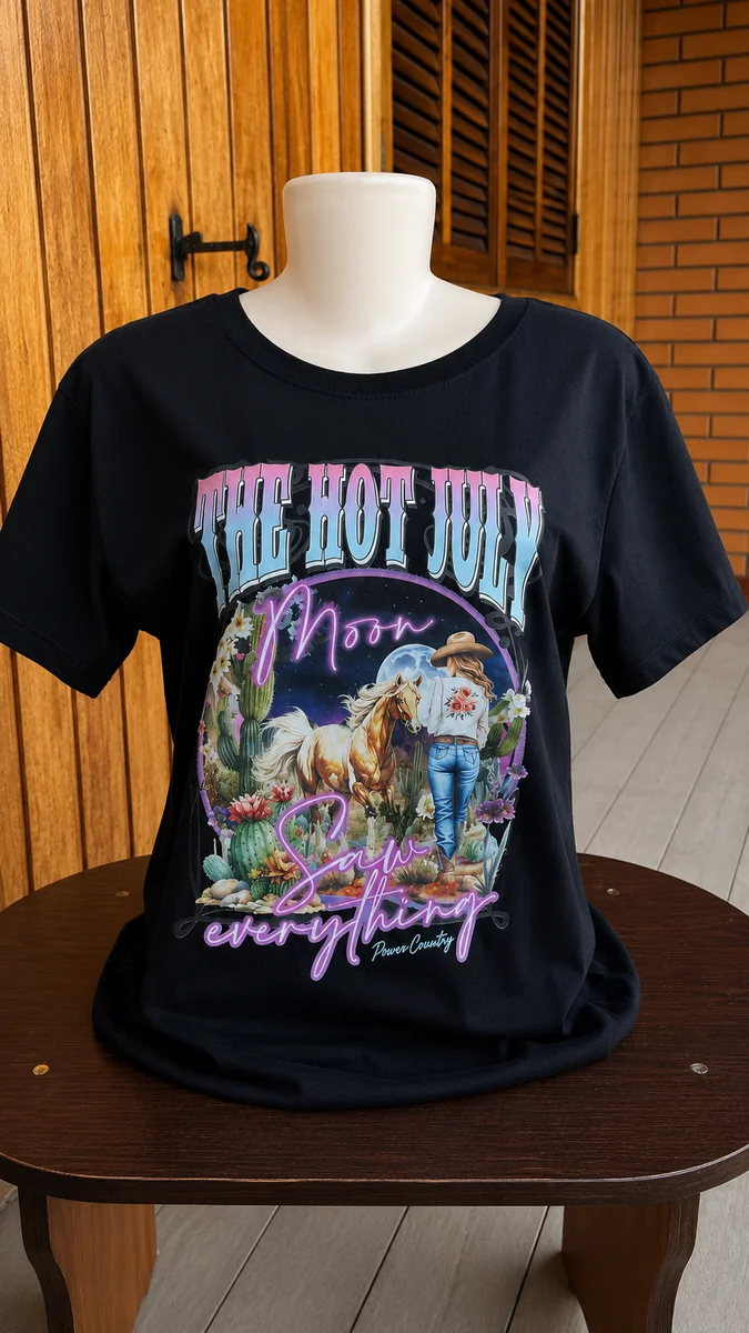 Camisa Feminina Power Country- Preta