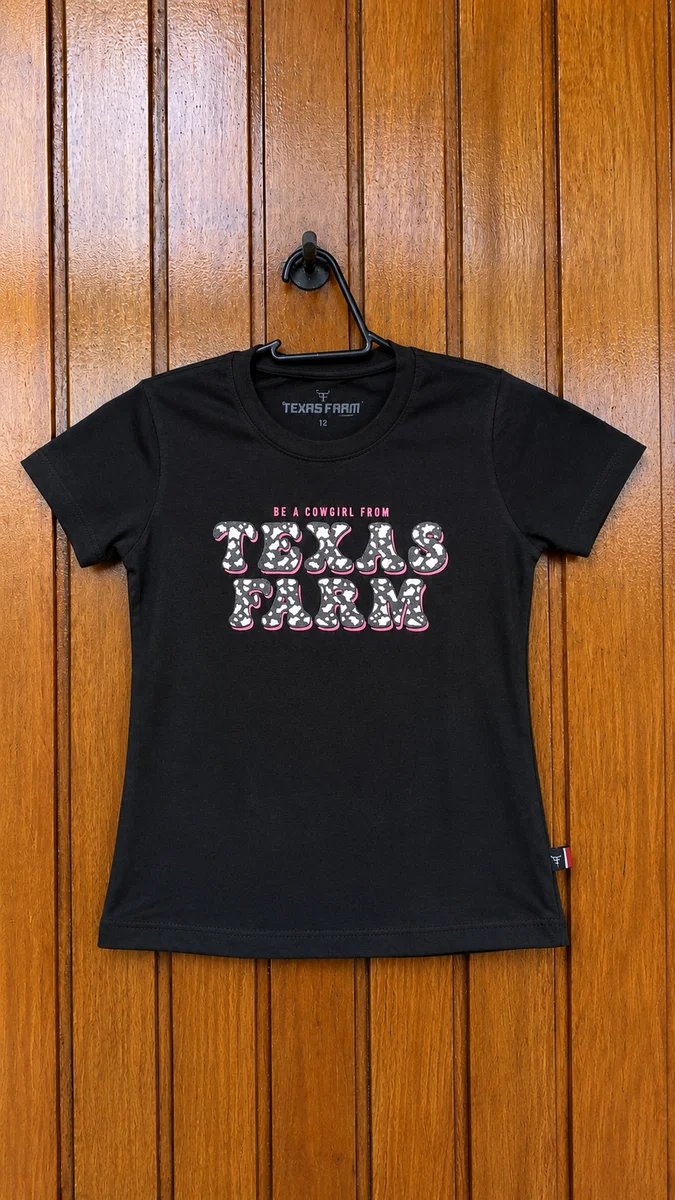 Camisa Infantil- Preta