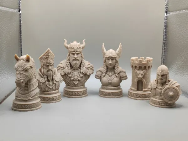 ♟️ 🤎 XADREZ VIKINGS Opção 2 (Apenas peças)