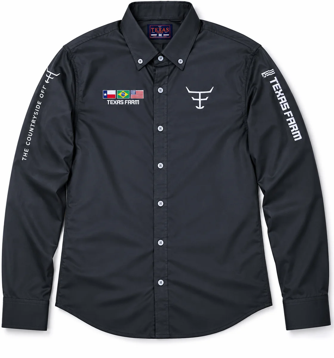 Camiseta Masc. Competição, M.Longa- Chumbo