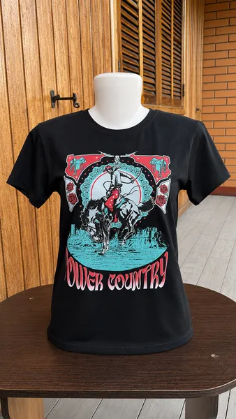 Camisa Feminina Power Country- Preta