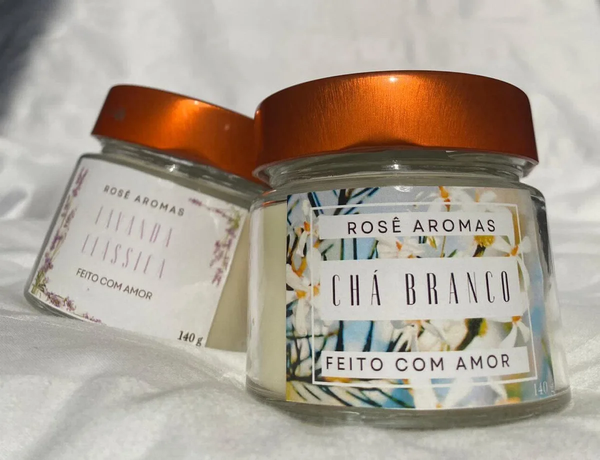 Vela clássica chá branco 140g