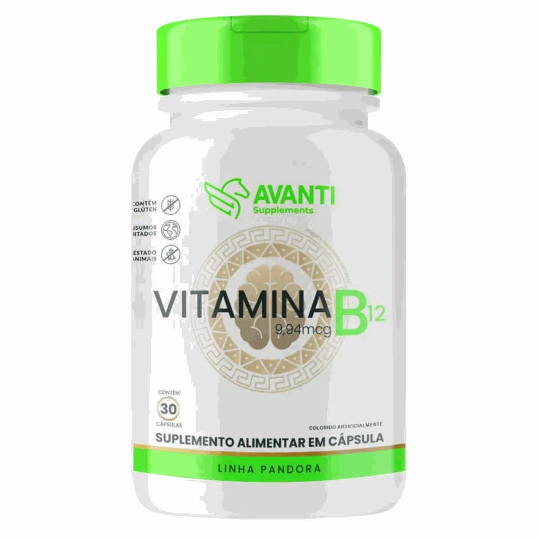 Vitamina B12 9,94mcg 30 Cápsulas - Avanti Supplements