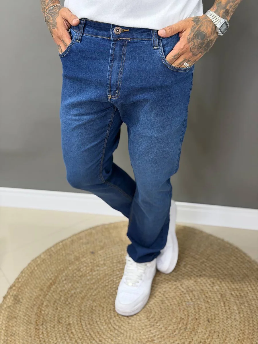 Calça jogador rasgada azul 65