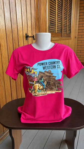 Camisas Feminina Power Country- Rosa