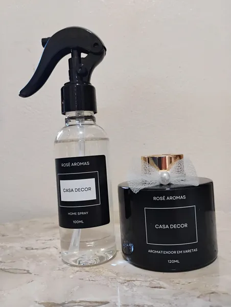 Kit Aromatizador de varetas 120ml Casa Decor+ home spray Casa Decor 100ml