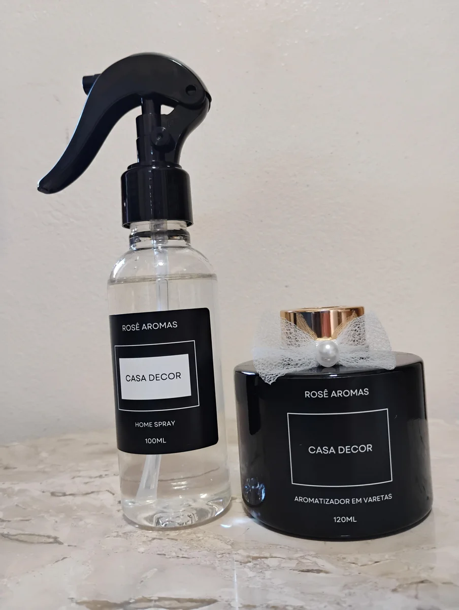 Kit Aromatizador de varetas 120ml Casa Decor+ home spray Casa Decor 100ml
