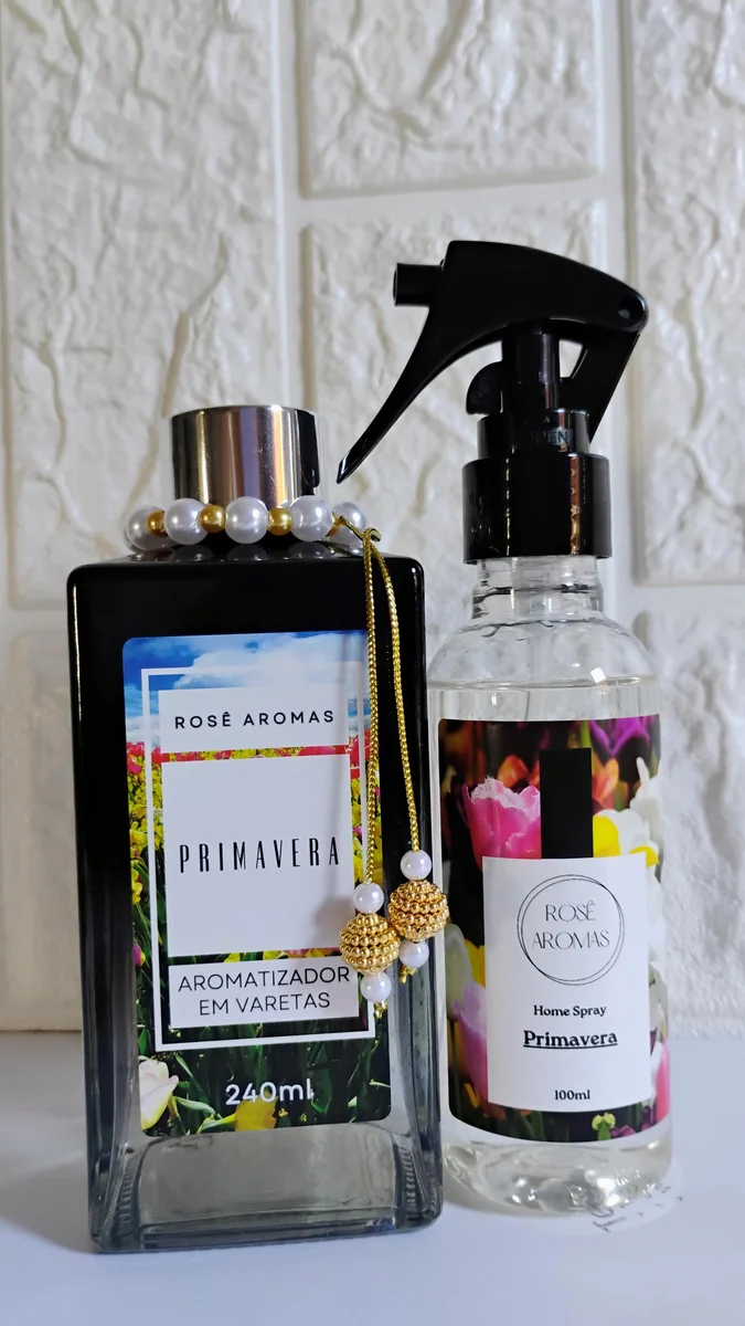 Kit Home spray Primavera 100ml+ Difusor de varetas 240ml