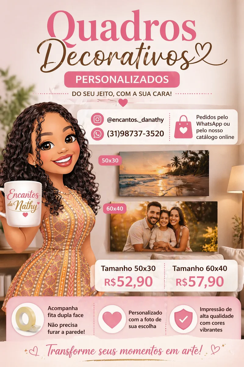 Quadro personalizado (em dois tamanhos)