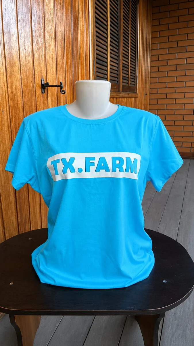 Camisa Feminina Texas Farm- Azul bb