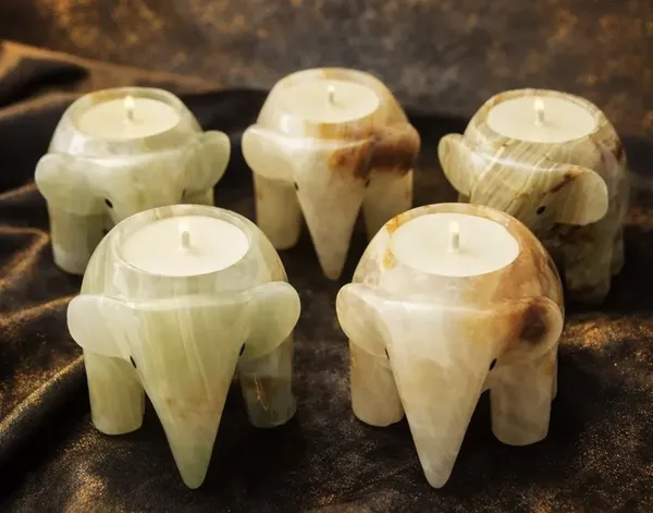Vela aromática Elefante Onix