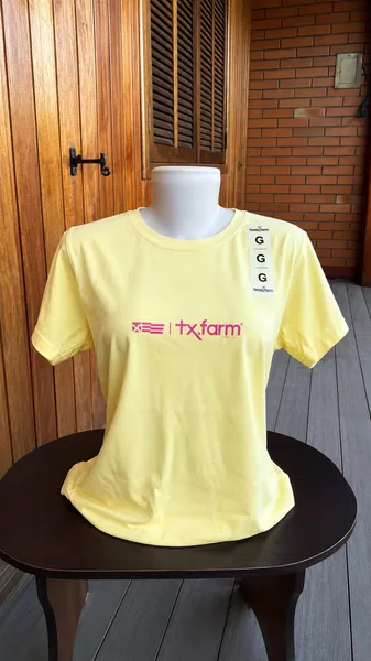 Camisa Feminina Texas Farm- Amarelo Claro