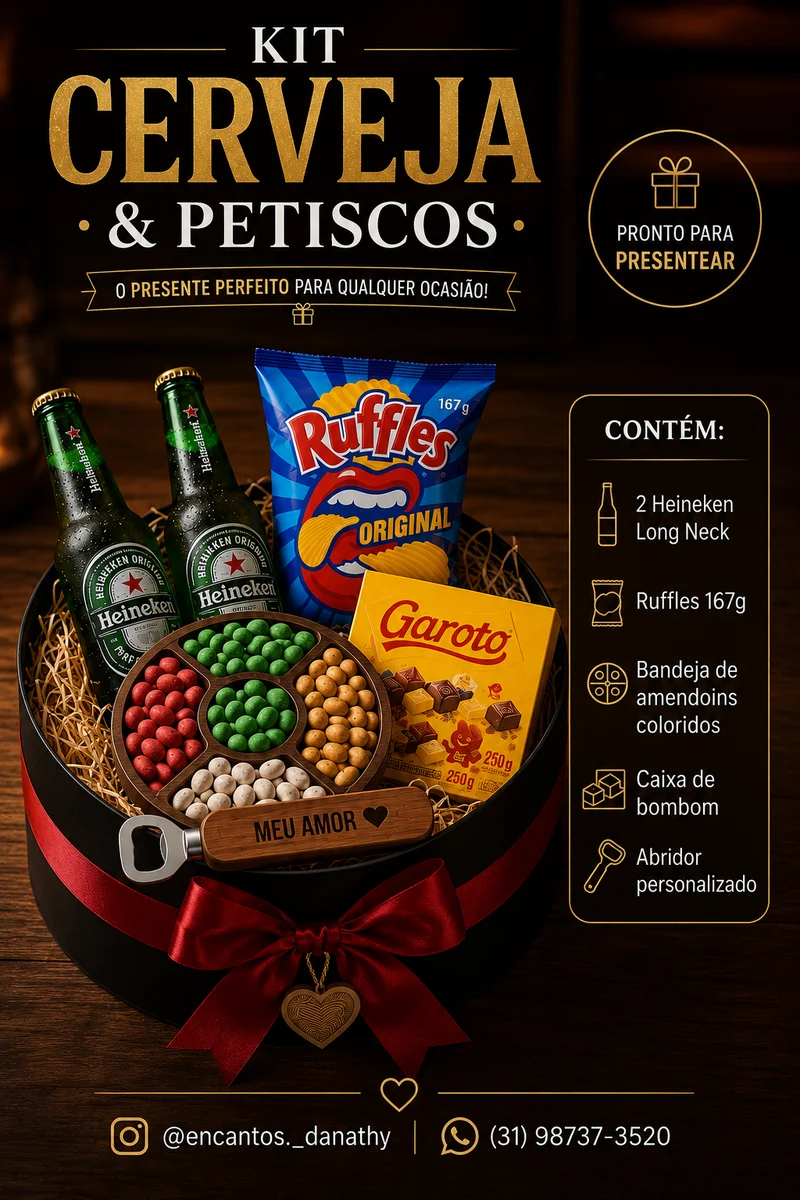 Kit cerveja e petiscos 🍺