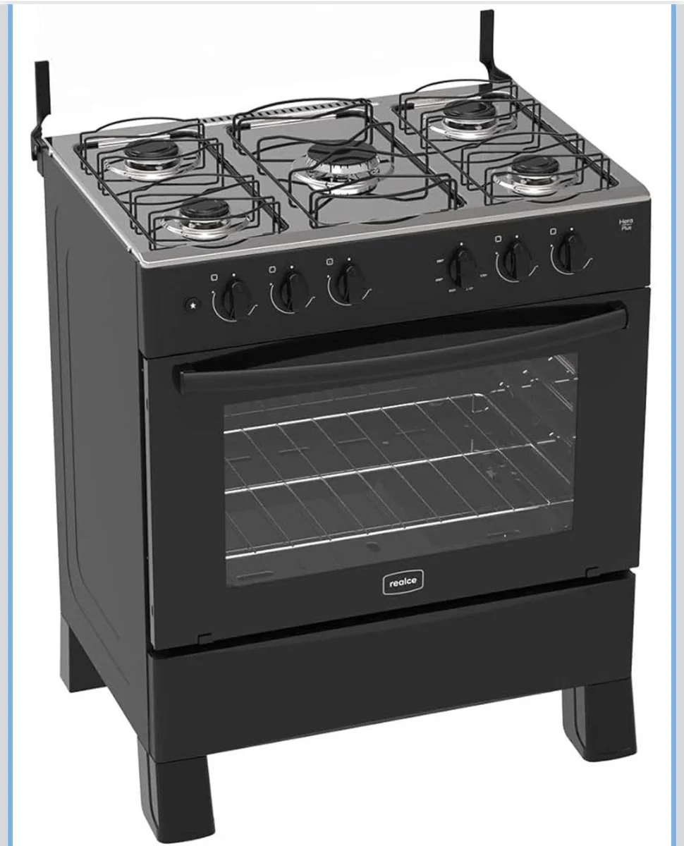 Fogão 5 Bocas A Gás Realce Bivolt Cr202 preto preto 127/220 -