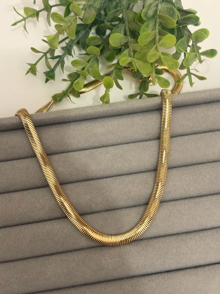 Choker cordão baiano dourada