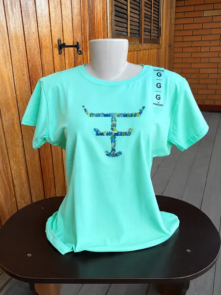 Camisa Feminina Texas Farm- Verde Lunar